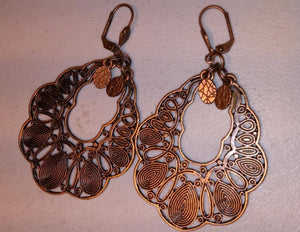 Antique Copper Gypsy Earrings